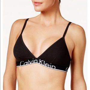 Black Calvin Klein bra (not padded)